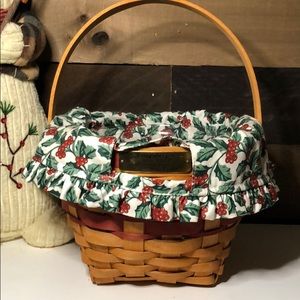 1994 Longaberger Jingle Bells Christmas Basket